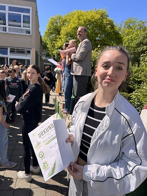 Erste Siegerin Erste Siegerin